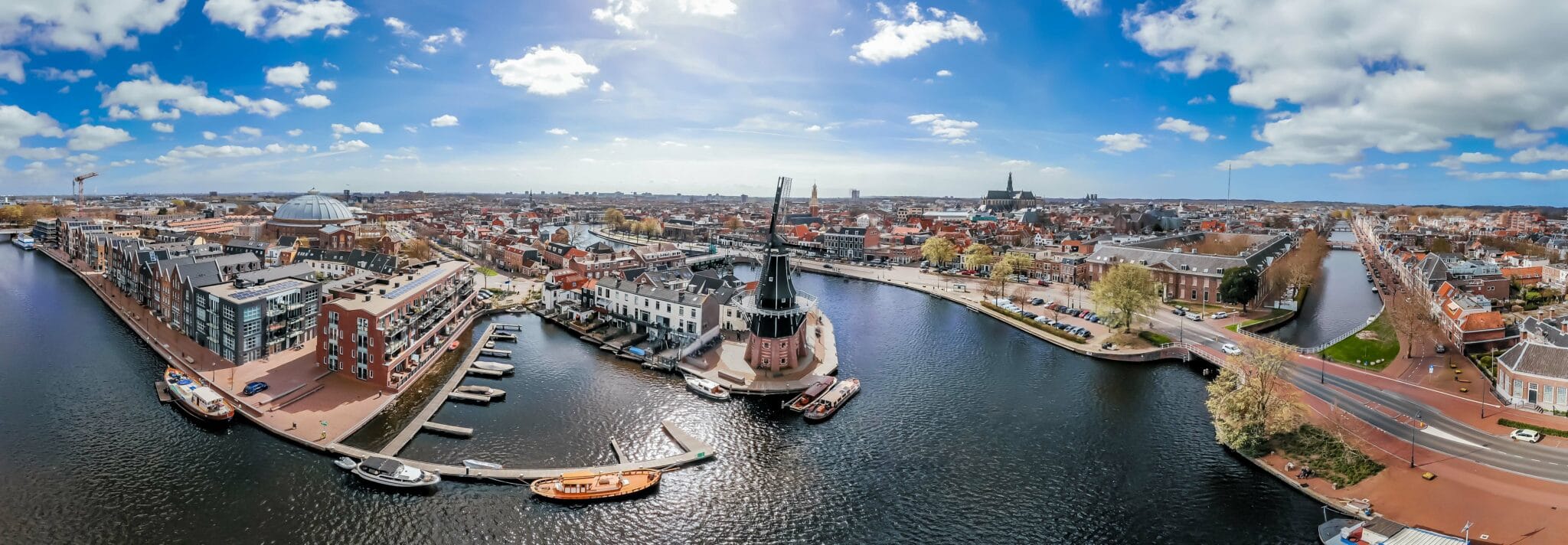 Haarlem Uitzicht met rivier