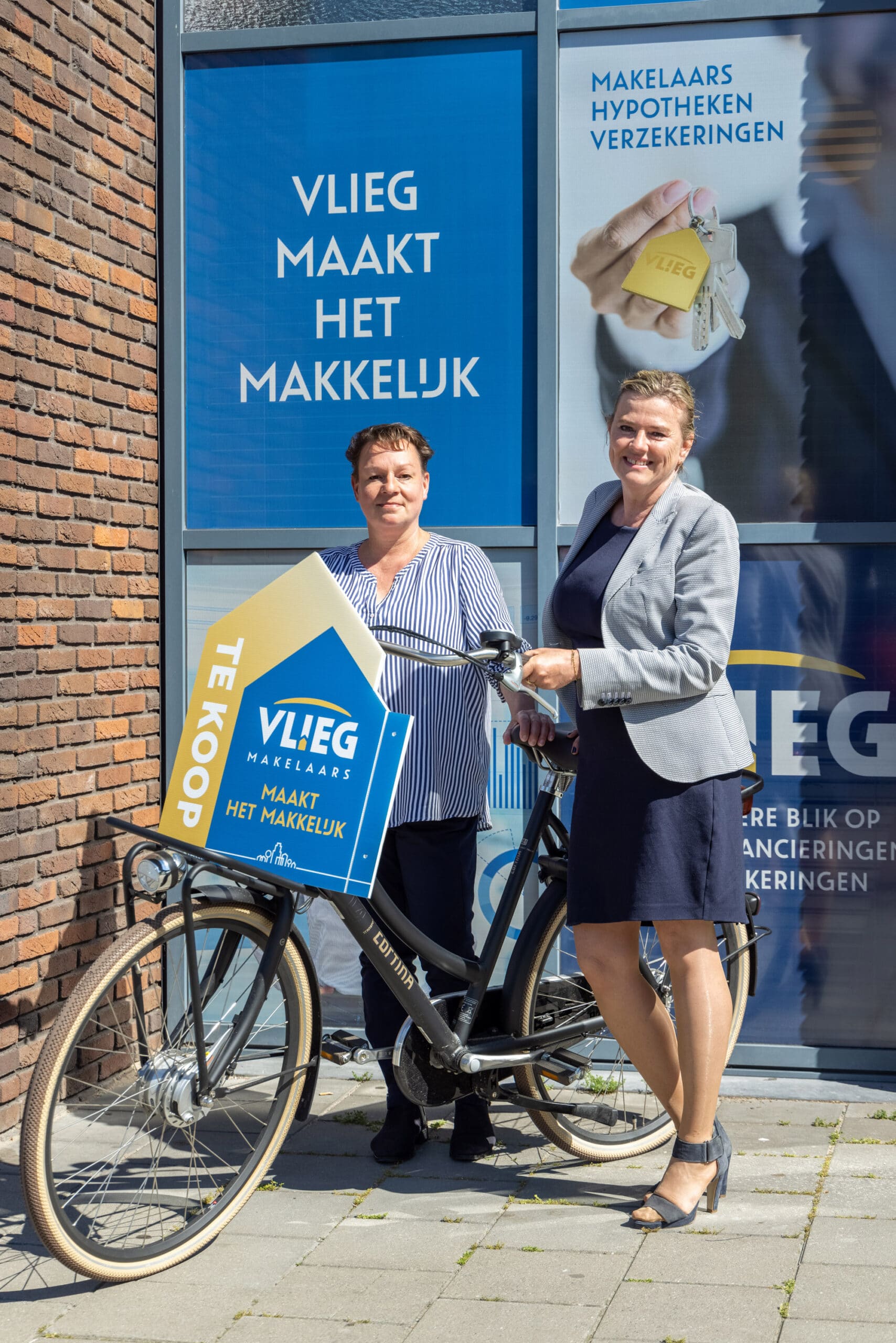 Makelaar Haarlem team VLIEG met Fiets