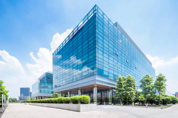 Chengdu,china-july,23,2015:empty,Road,And,Modern,Building,In,Chengdu.it's,Epitome,Of