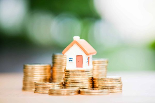 House,Model,On,A,Heap,Of,Coins.,Investment,,Fund,,Finance